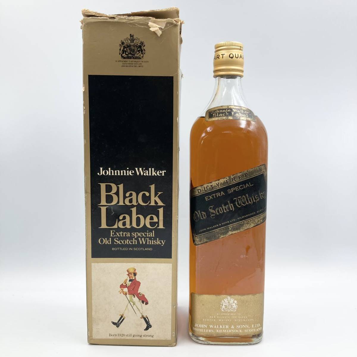  未開栓 Jonnie Walker BLACK LABEL ジョニーウォーカー ブラックラベル 容量/度数 不明 ウイスキー 古酒 スコッチ ウイスキー DB8/DC6(スコッチ)｜売買されたオークション情報、yahooの商品情報をアー スコッチ