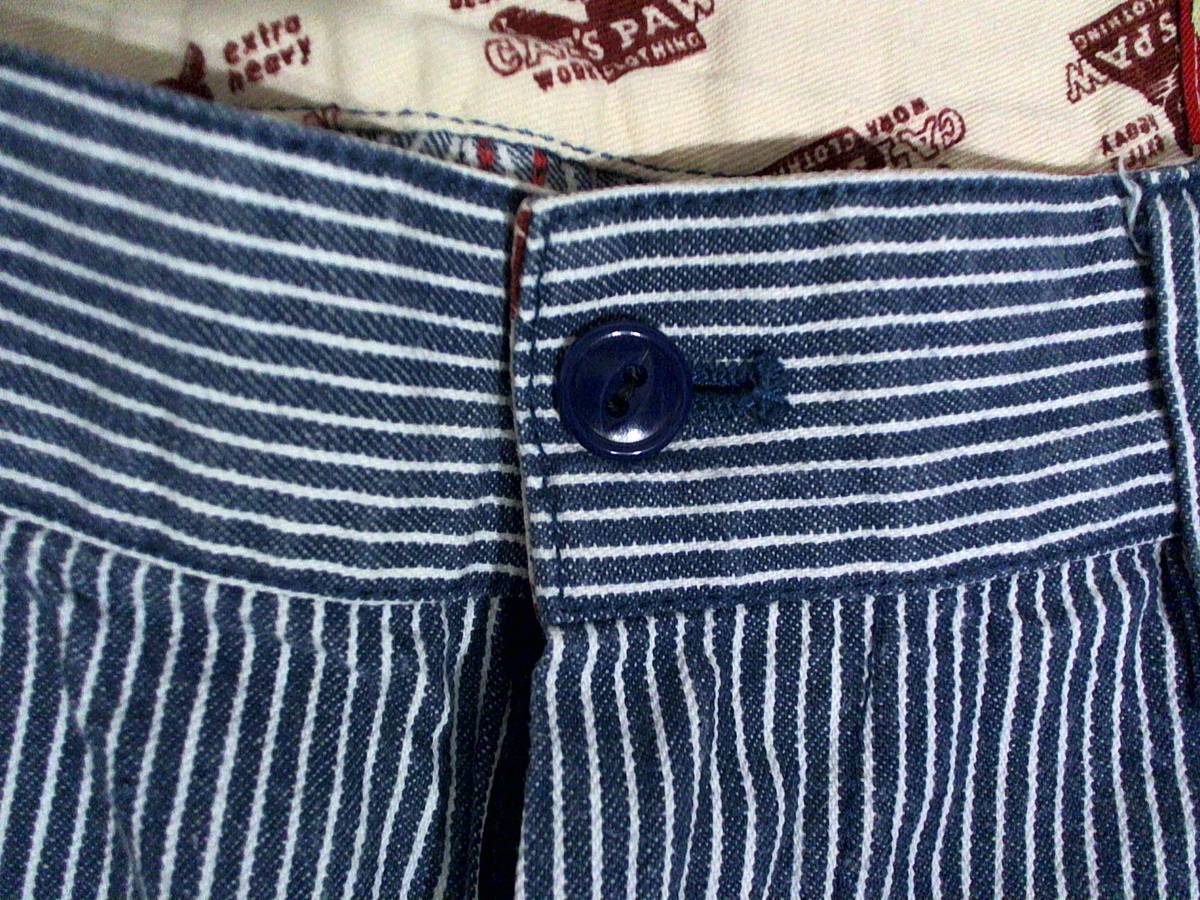 キャッツポウ Cat S Paw ヒッコリー柄 ハーフパンツ コットンパンツ 32 紺白 東洋エンタープライズ クリックポスト可 その他 売買されたオークション情報 Yahooの商品情報をアーカイブ公開 オークファン Aucfan Com