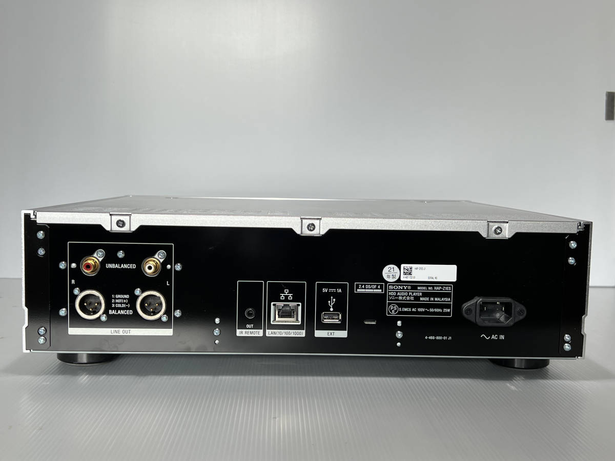 ソニー SONY HAP-Z1ES/HDDプレーヤー 2021年製 使用頻度少ない中古品 HAP-Z1ES SONY HDDオーディオプレーヤー 2017年製 CSONY GSONY