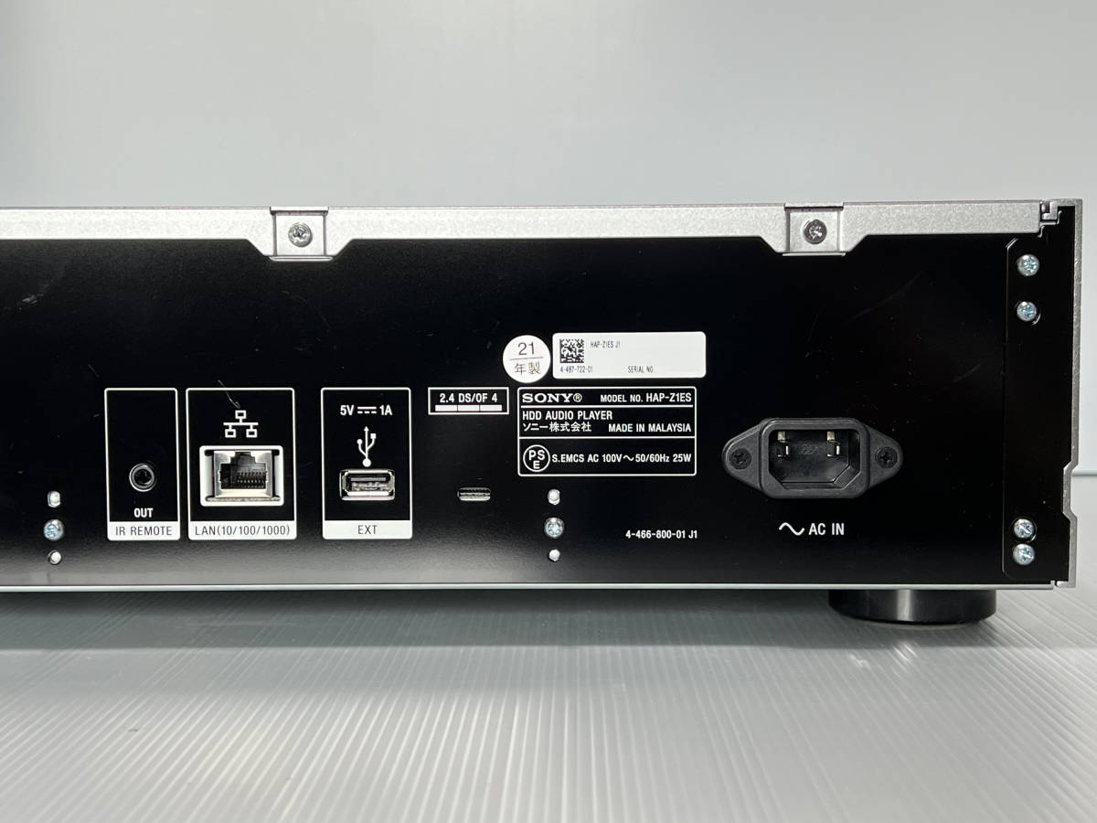 ソニー SONY HAP-Z1ES/HDDプレーヤー 2021年製 使用頻度少ない中古品 HAP-Z1ES SONY HDDオーディオプレーヤー 2017年製 CSONY GSONY