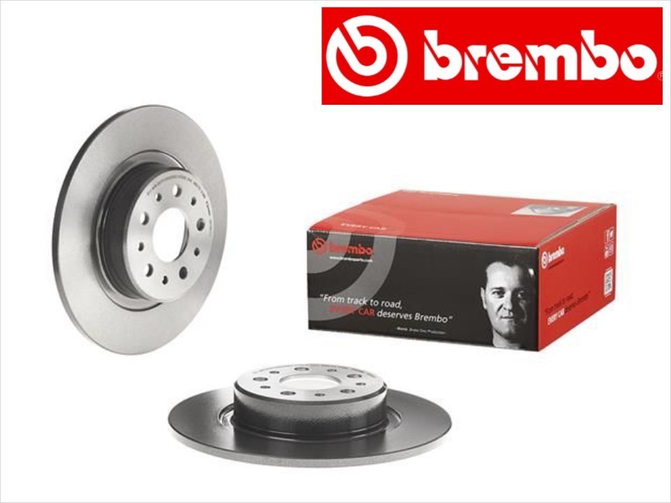 【低価，本物保証】 BREMBO 新品 アルファロメオ アルファGT 2.0L JTS 3.2L リアブレーキローター 46469908 46542702 08.7861.11 防錆コート