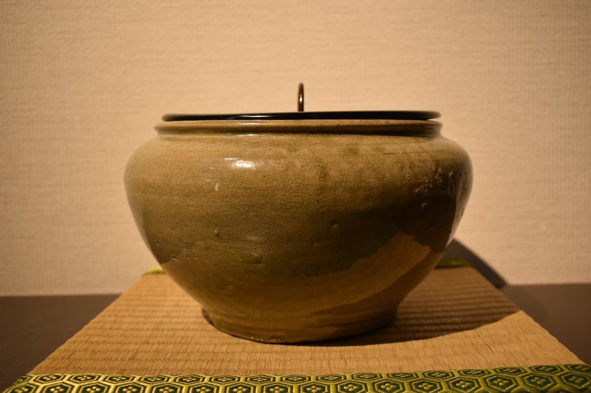 高麗 李朝 花瓶 青磁 ⁄ 高麗青磁 時代 粉青沙器 朝鮮古美術 .