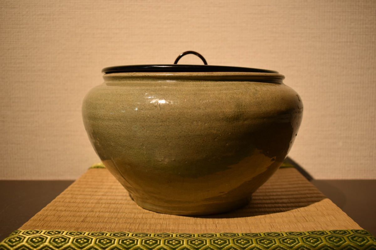 高麗 李朝 花瓶 青磁 ⁄ 高麗青磁 時代 粉青沙器 朝鮮古美術 .