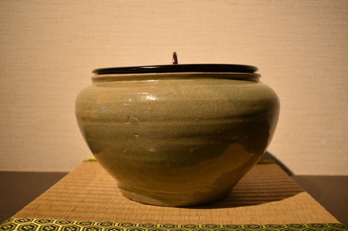 高麗 李朝 花瓶 青磁 ⁄ 高麗青磁 時代 粉青沙器 朝鮮古美術 .