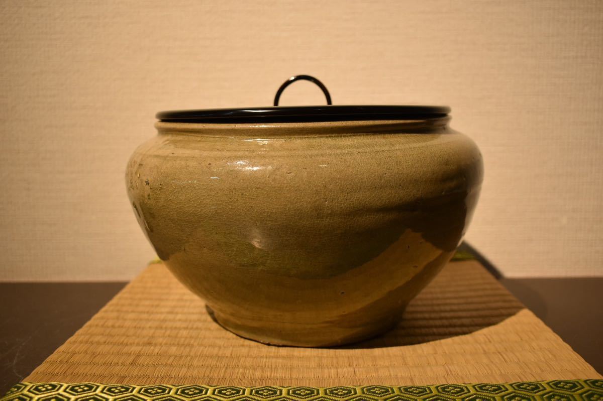 高麗 李朝 花瓶 青磁 ⁄ 高麗青磁 時代 粉青沙器 朝鮮古美術 .