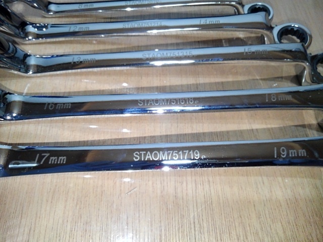 スナップオン ブルーポイント ラチェットメガネレンチ STAOM75 8 スナップオン ブルーポイント ラチェットメガネレンチ STAOM75 8