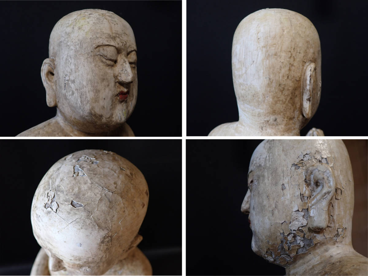近】時代 木彫 聖徳太子「南無仏 二歳像」60cm(仏像)｜売買された