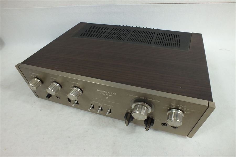 【最安値，品質保証】 ONKYO オンキョー Integra A-722 プリメインアンプ 現状品 220401Y6656(ONKYO)｜売買されたオークション情報、yahooの商品情報をアーカイブ公開 - オークファン ONKYO