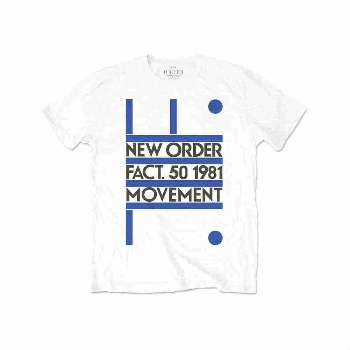 New Order バンドTシャツ ニュー・オーダー Movement WHITE S NEW