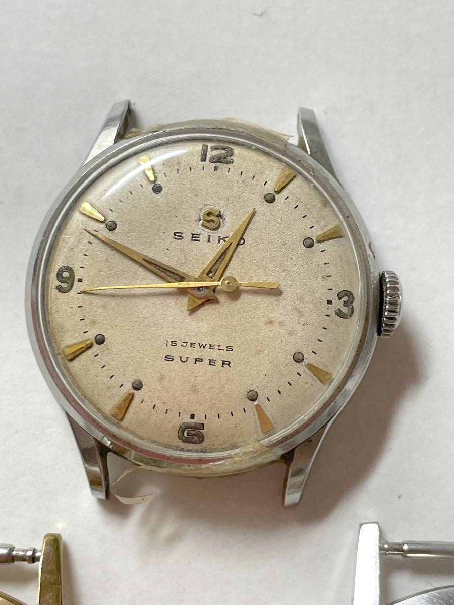 SEIKO 手巻 ジャンク時計4こセット＊マーベル クラウン SUPER Champion
