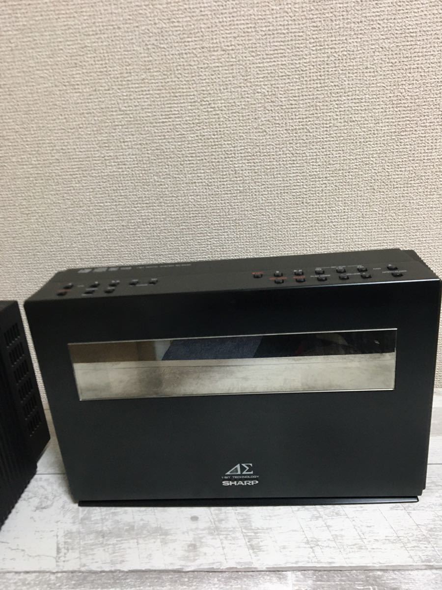 SHARP SD-SG40-B 1ビット デジタル アンプ CD MD チューナー ジャンク