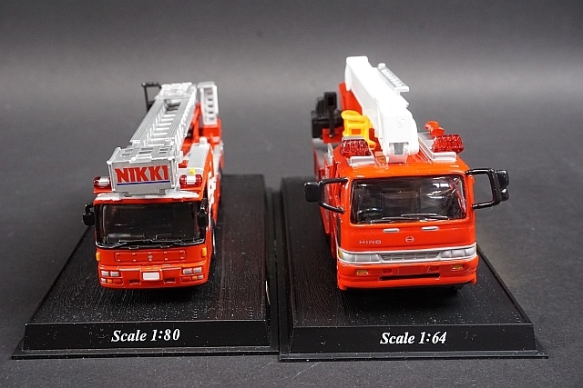 デルプラド 世界の消防車 1/50 1993 NIKKI BD-1 / 1/64 1995 モリタ
