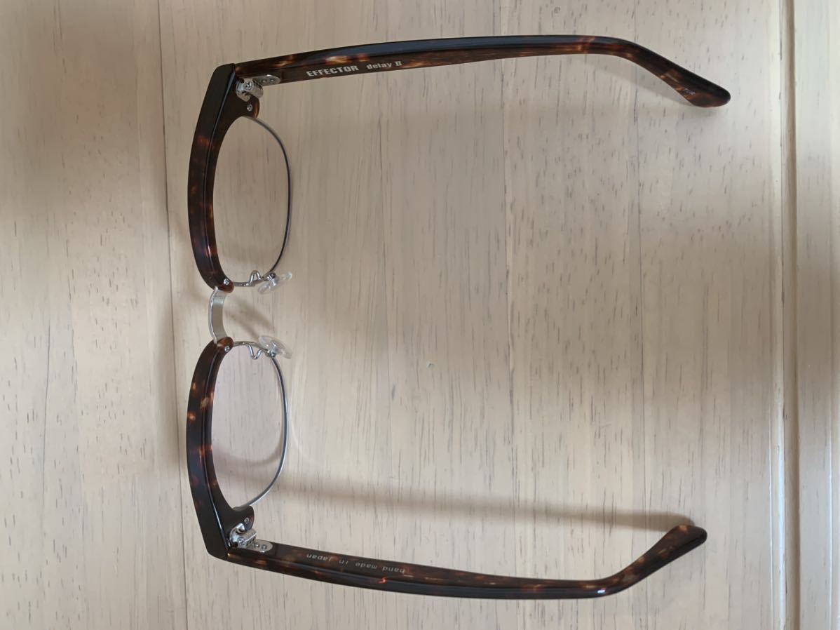 美品 EFFECTOR エフェクター DeleyII メガネ ディレイ2 ブラウンデミ  