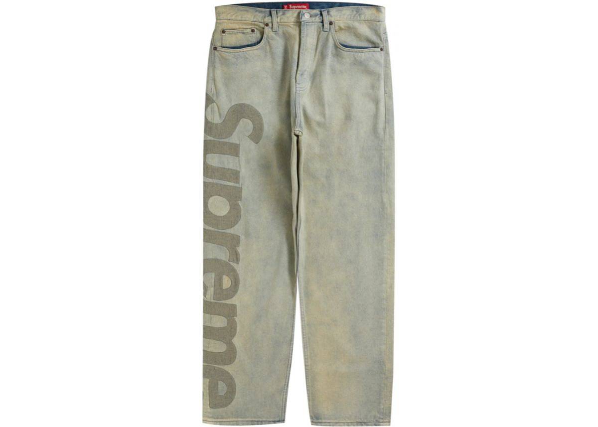 超希少サイズ 38 Supreme Inset Logo Jean DIRTY シュプリーム イン 