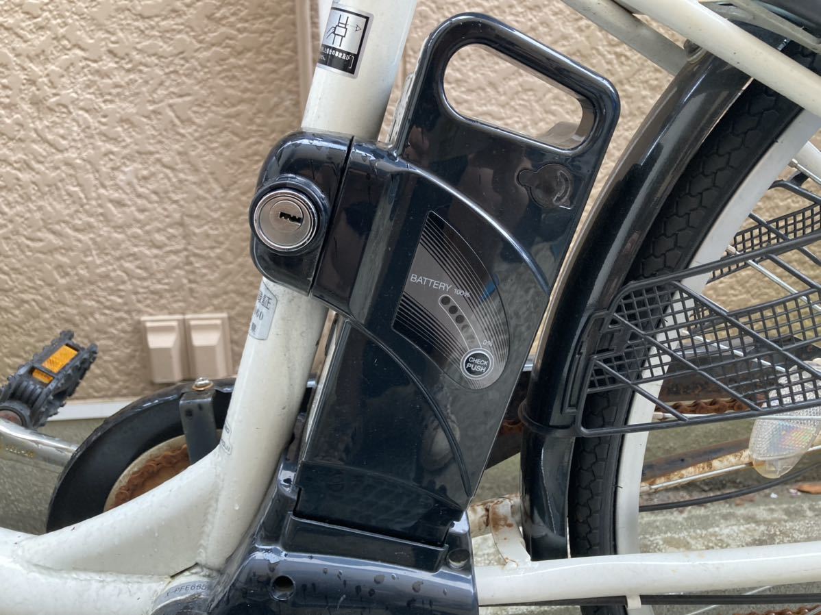 電動アシスト自転車 本体 POMUMIE バッテリー、充電器付き 鍵あり  