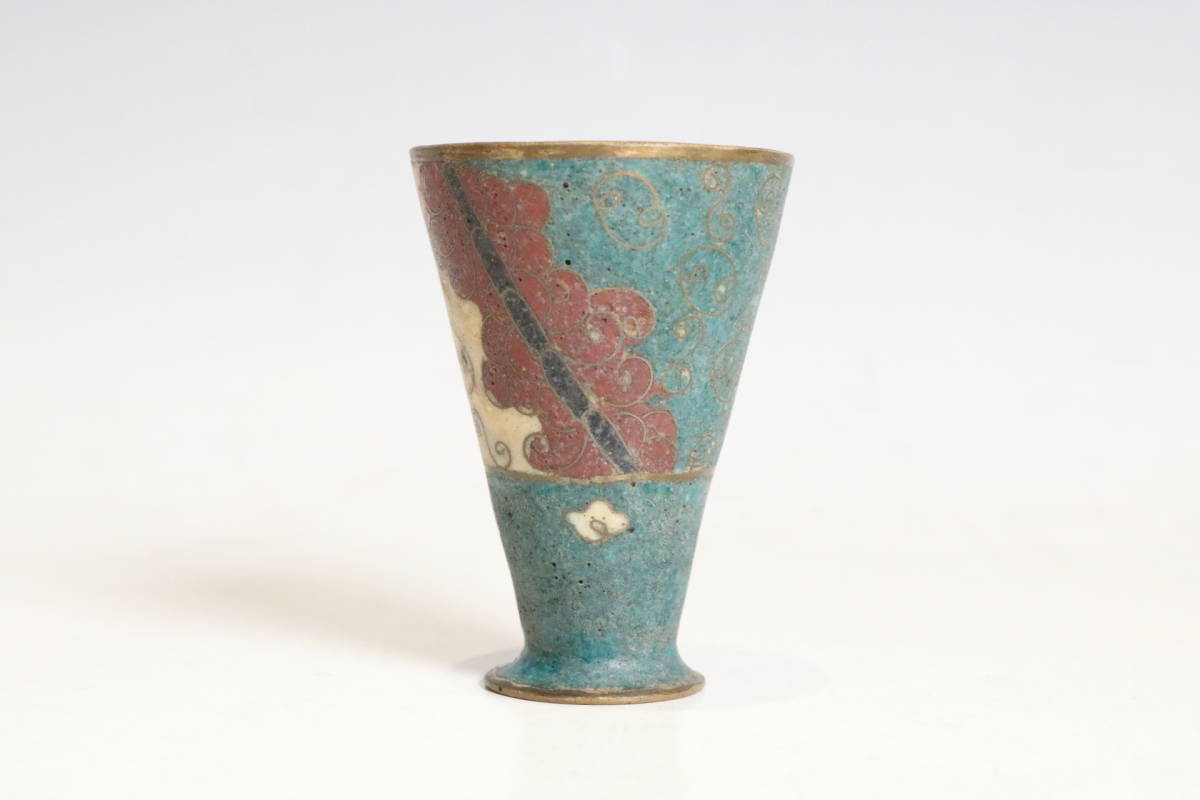 中国美術 絲琺瑯杯 唐物七宝杯 時代箱附 E278(銅製)｜売買