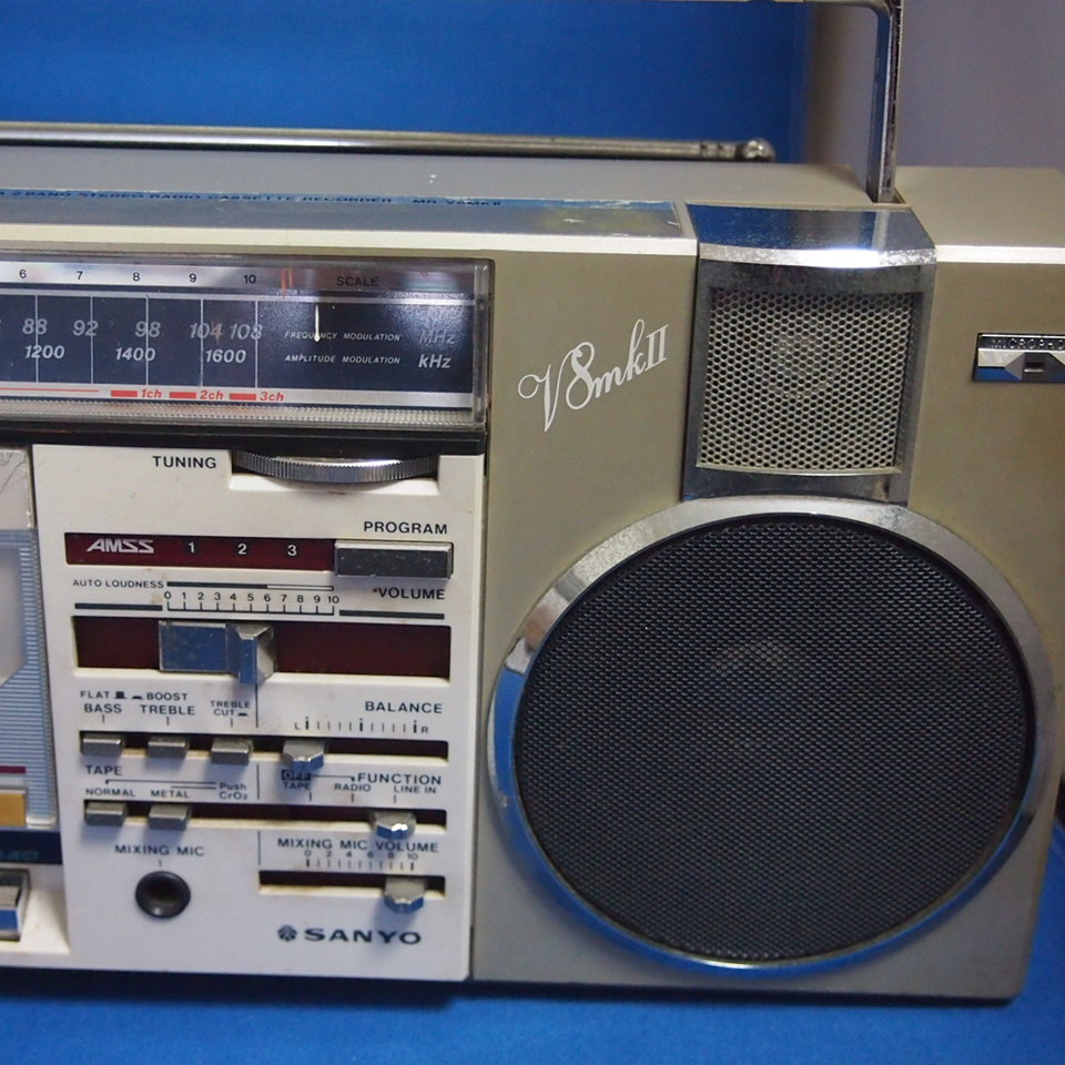 SANYO 三洋電機 ラジカセ MR-V8MKⅡ ジャンク品 サンヨー ラジオ