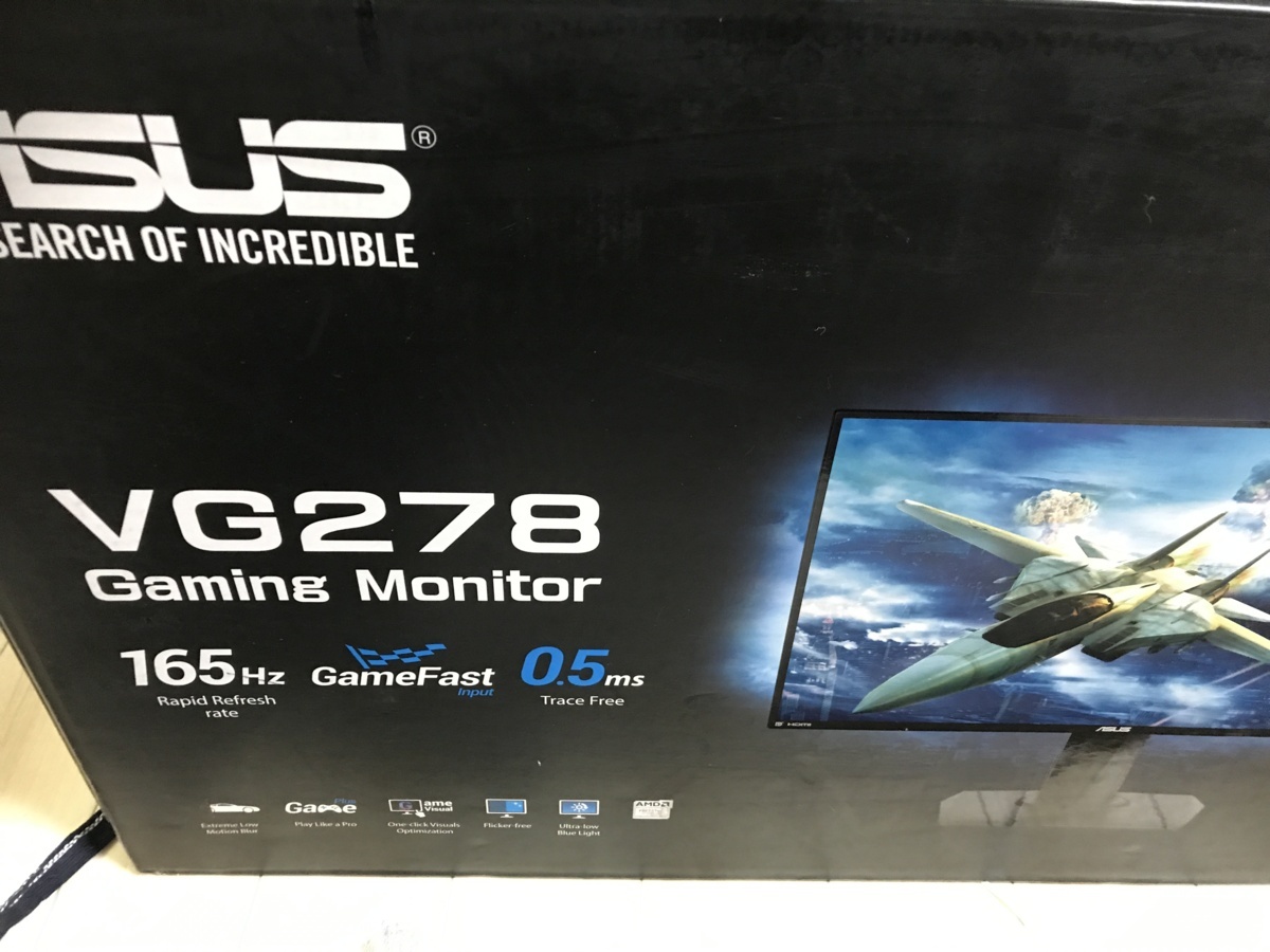 ASUS ゲーミングモニター VG278QR 27インチ : VG278QR-R 27インチ⁄フル 