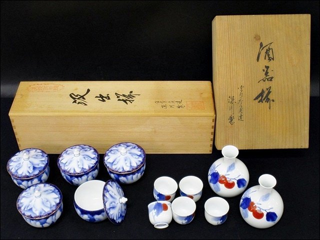 新作，HOT 16 39-485123-21 S 深川製磁 酒器 蓋つき湯呑 木箱入り 食器 まとめてセット 福39(深川製磁)｜売買されたオークション情報、yahooの商品情報をアーカイブ公開 - オークファン 深川製磁