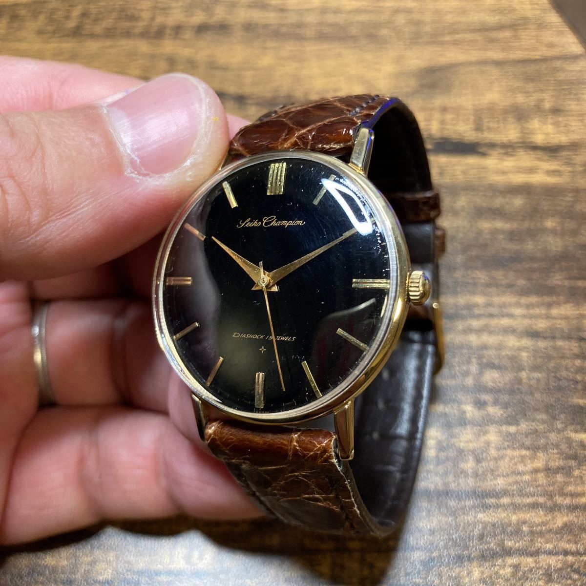 セイコー チャンピオン 19石 SEIKO 手巻き Yahoo!オークション
