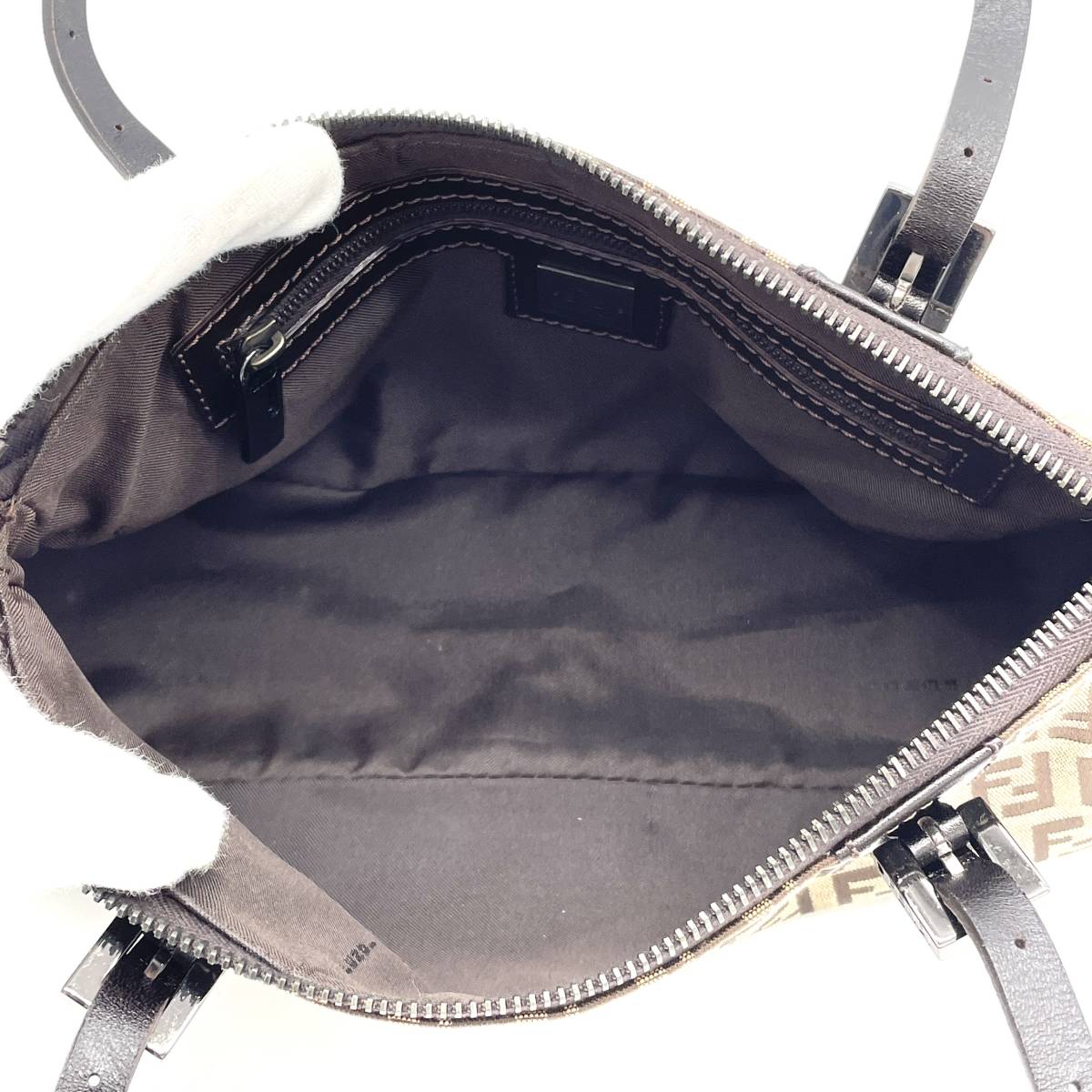 1円 極美品 FENDI フェンディ ズッカ柄 ズッキーノ ミニトート ミニ 