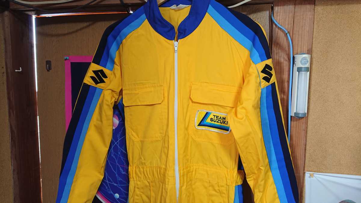 SUZUKI 希少当時TEAMチームSUZUKIラッキーストライクスズキメカニック 