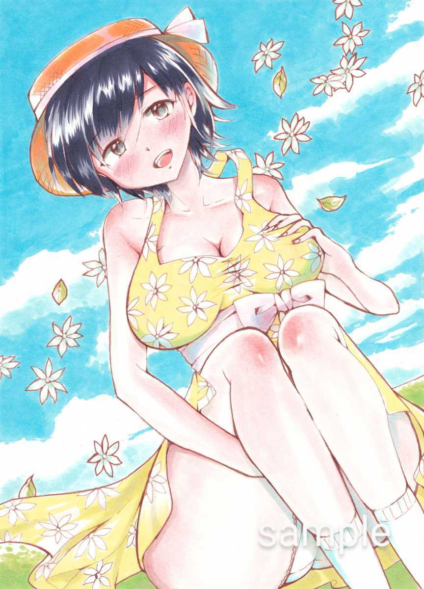 オリジナル手描きイラスト B5 細目水彩 カンカン帽少女 手描きイラスト 売買されたオークション情報 Yahooの商品情報をアーカイブ公開 オークファン Aucfan Com