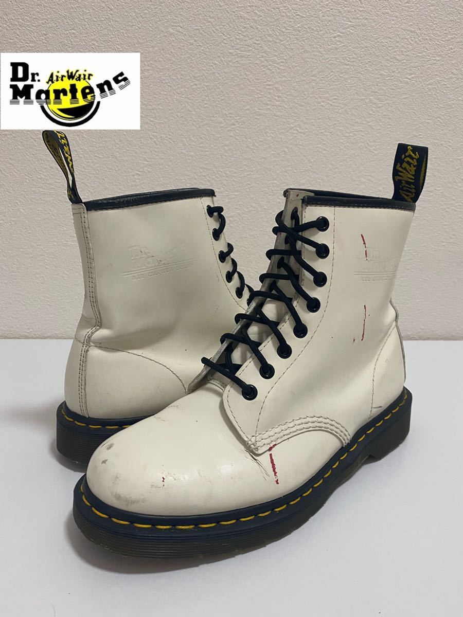 Dr Martens ドクターマーチン レースアップブーツ レザーブーツ ブーツ シューズ メンズ 靴 白 White 27cm Uk8 Uk8 売買されたオークション情報 Yahooの商品情報をアーカイブ公開 オークファン Aucfan Com