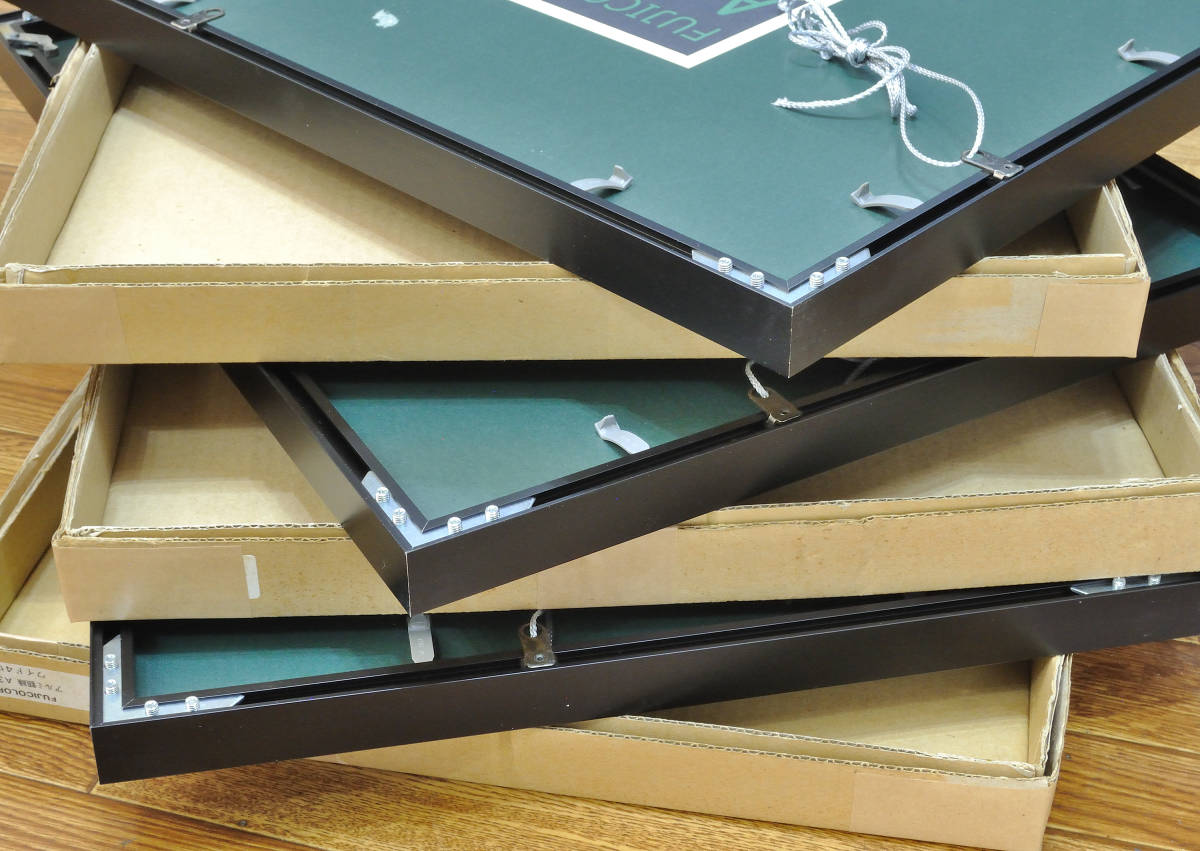 フジカラー FUJICOLOR アルミ額縁 A300 ワイド4切 3枚（中古品）W四切