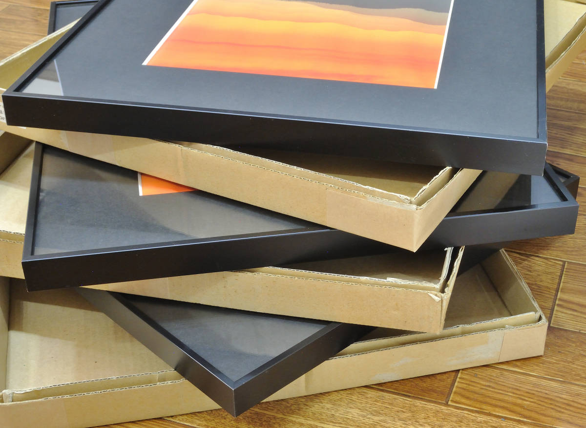 フジカラー FUJICOLOR アルミ額縁 A300 ワイド4切 3枚（中古品）W四切