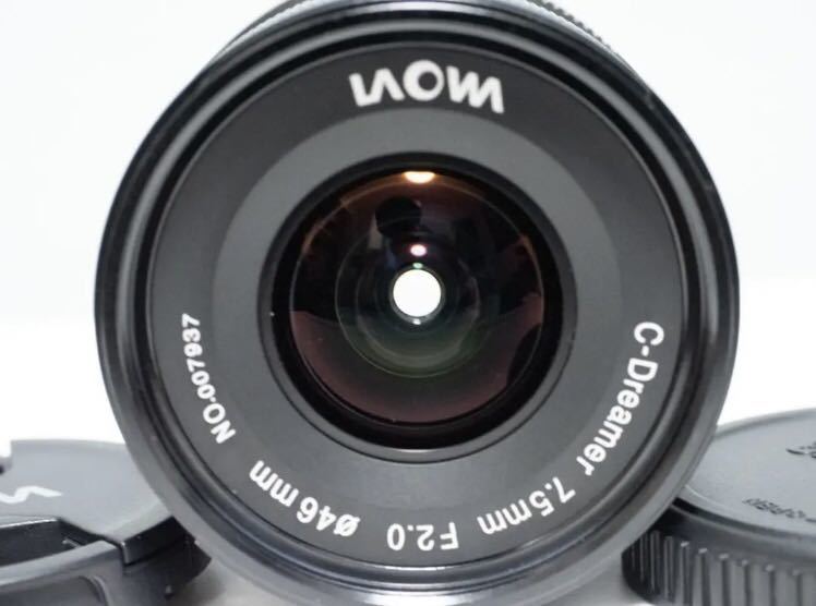 ★極美品/箱付★ LAOWA 7.5mm f2 MFT BK マイクロフォーサーズ 7.5mm LAOWA MFT 極美品LAOWA F2（マイクロフォーサーズ用） マイクロフォー
