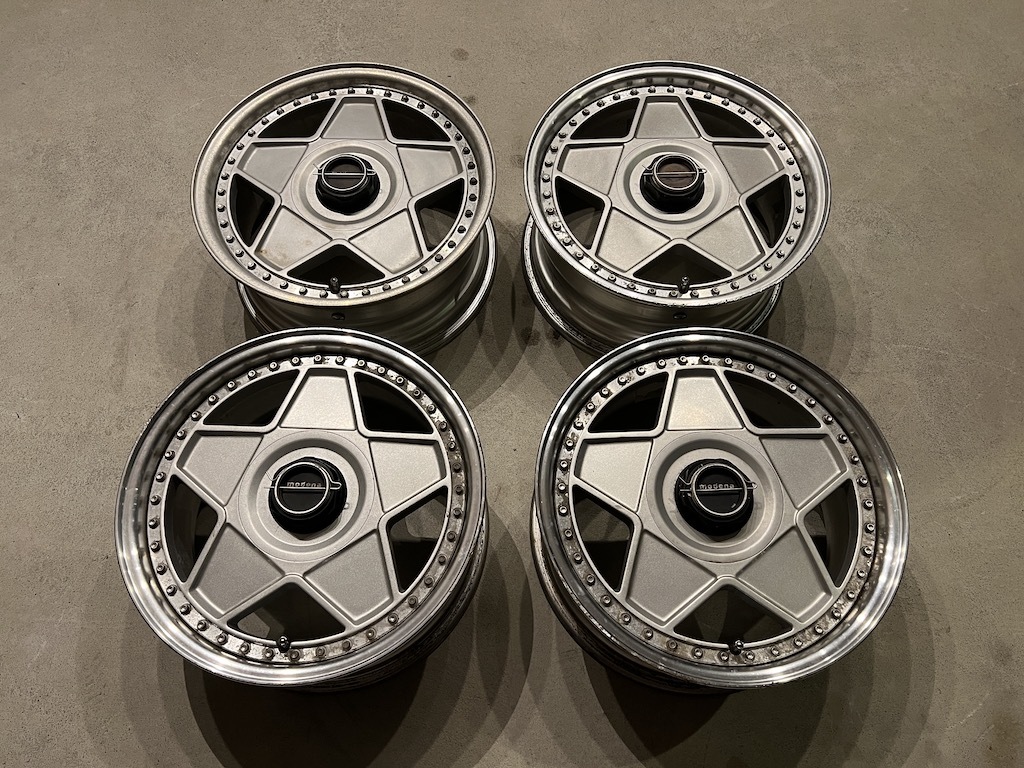 アウトストラーダ モデナ 100 4H 7J＋42 16インチ シルバー 鍛栄舎  