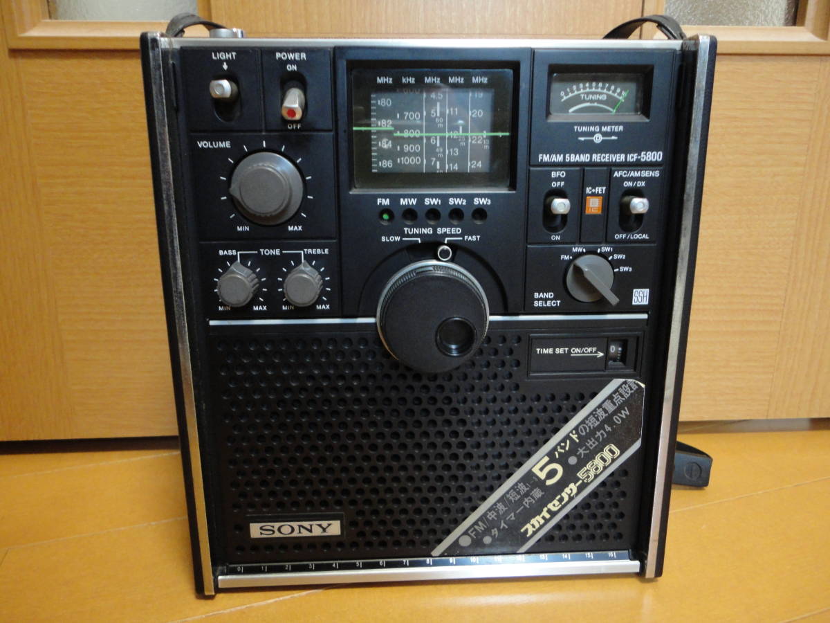 ICF-5800 SONY ソニー スカイセンサー 公式通販 FM 動作しますが現状で 
