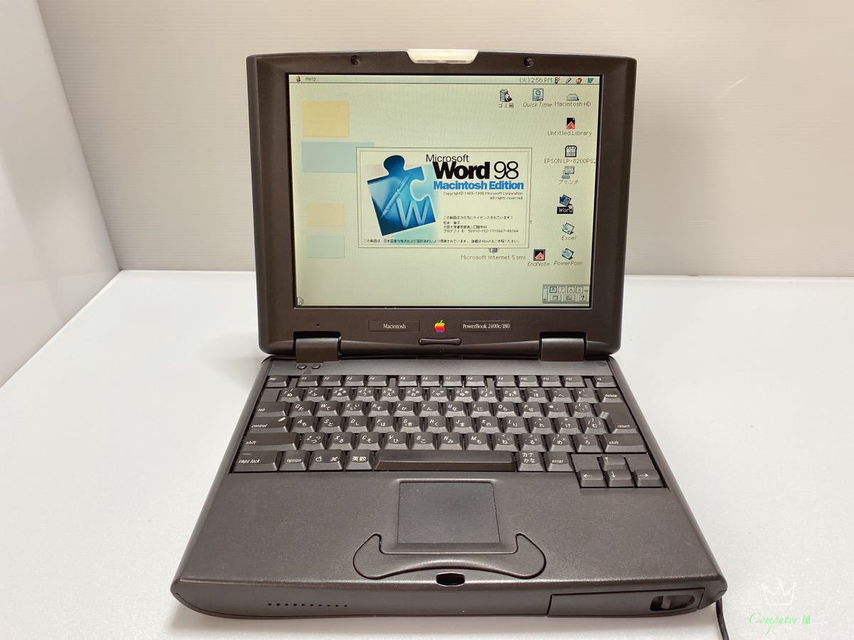 稀少 中古品 Apple PowerBook 2400c 180MHz 80MB/ 純正AC adapter 