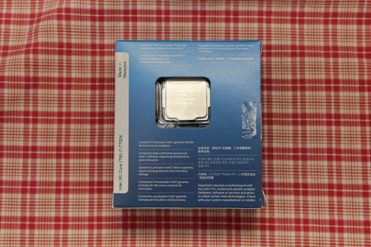 インテル Core i7 7700K CPUクーラーのセット