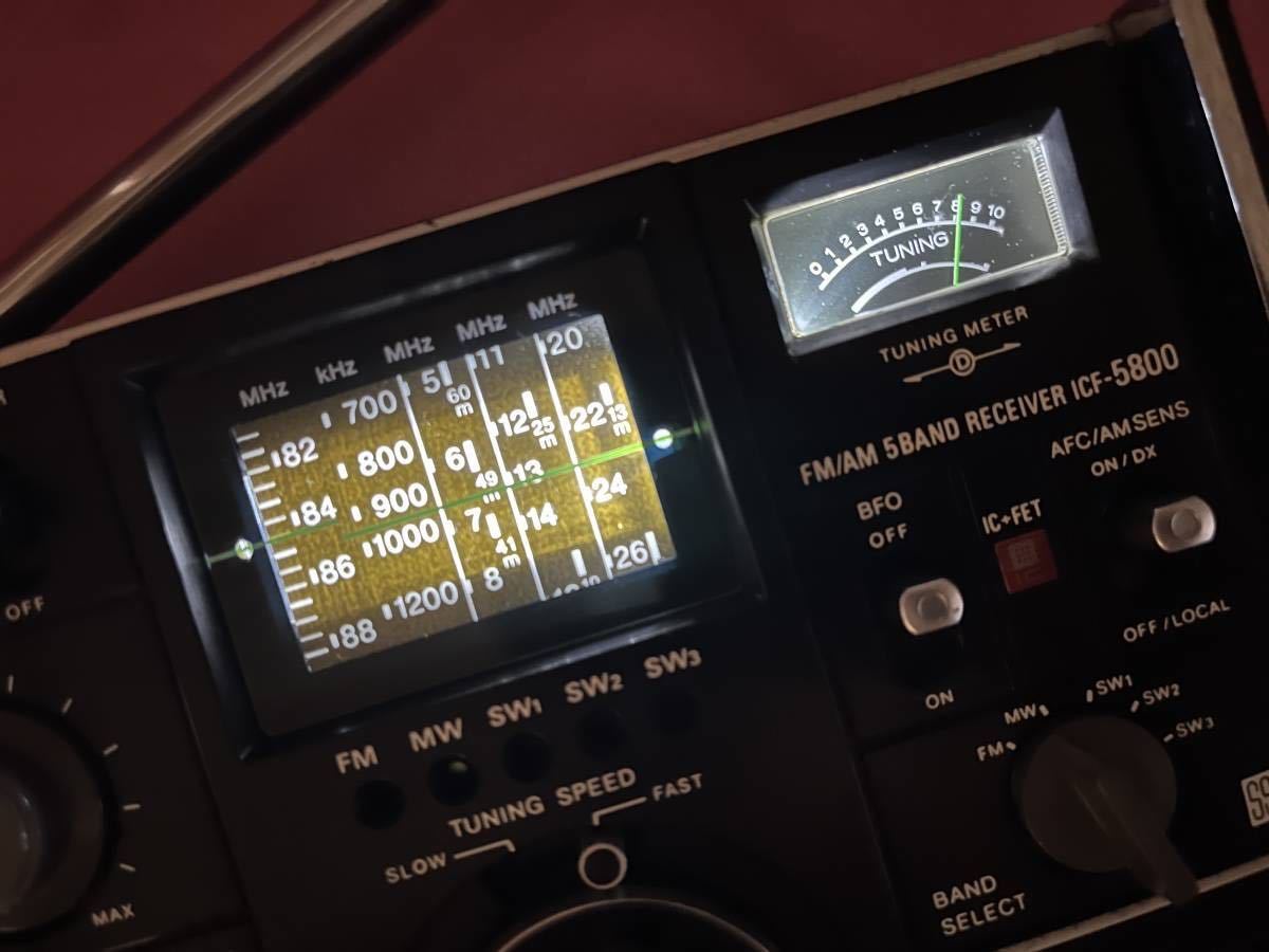 ☆かなり綺麗☆受信OK☆SONYスカイセンサーICF-5800☆BCLラジオ☆ かなり綺麗！○SONY スカイセンサーICF5800○ 5バンド受信確認済