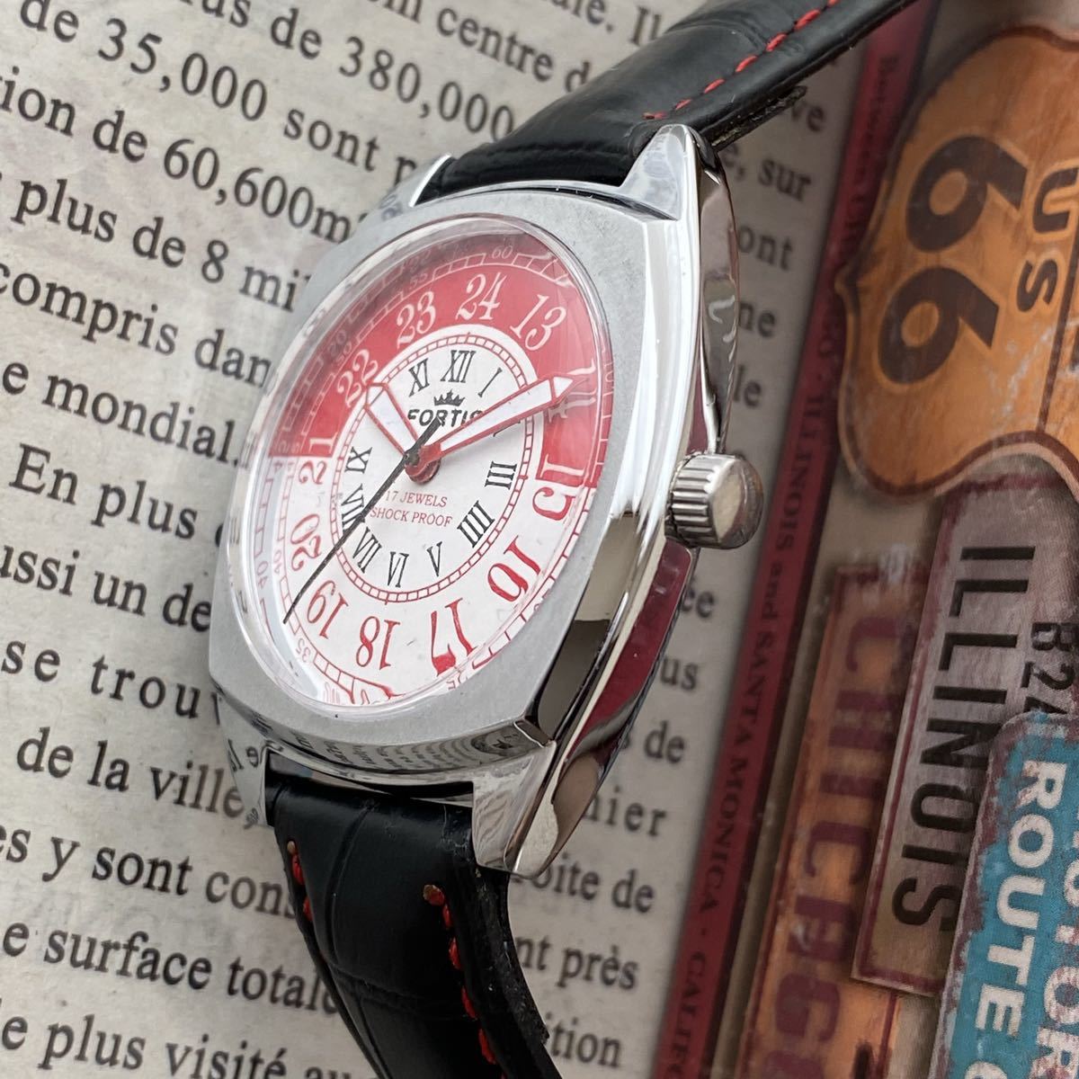 激レア】美品 フォルティス FORTIS メンズ 機械式 腕時計 手巻き