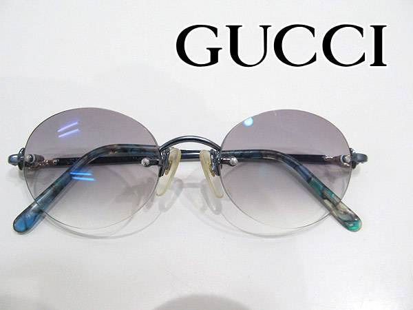 定番人気，高品質 １円 グッチ サングラス ＧＧ３７０１ ブルー系(サングラス)｜売買されたオークション情報、yahooの商品情報をアーカイブ公開 - オークファン 服飾小物