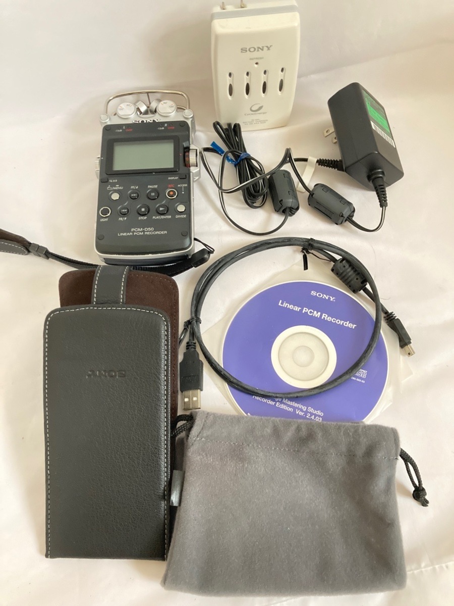 【動作確認済】 SONY ソニー PCM-D50 リニアPCMレコーダー ICレコーダー ボイスレコーダー / 60 (007294D) PCM-D50 SONY ソニー 藤本健のDigital ★新同動作品! 通販