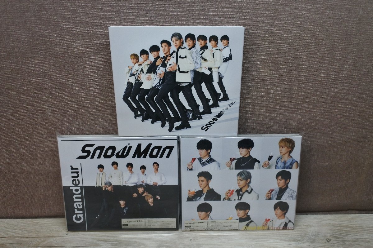 得価，低価 CD Snow Man / Grandeur 3形態セット 初回盤A B 通常盤 各スリーブケース仕様(す)｜売買されたオークション情報、yahooの商品情報をアーカイブ公開 - オークファン さ行