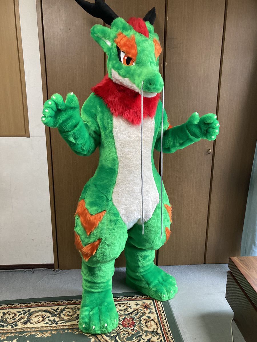 ケモノ着ぐるみ　ドラゴン Fursuit Kigurumi ケモノ 着ぐるみ ドラゴン アトラク コスプレ - メルカリ