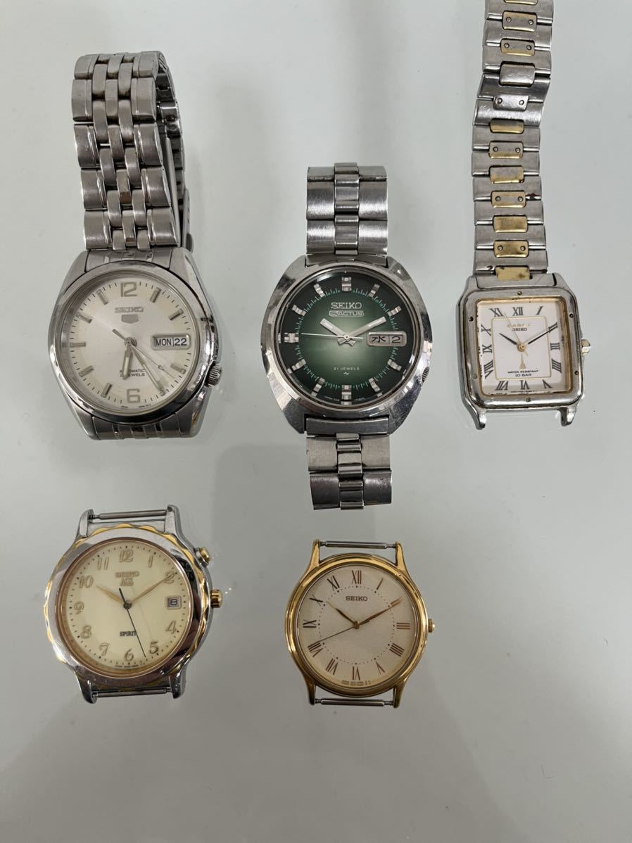 SEIKOセイコー まとめ売り5点セット ジャンク含む セイコーファイブ 