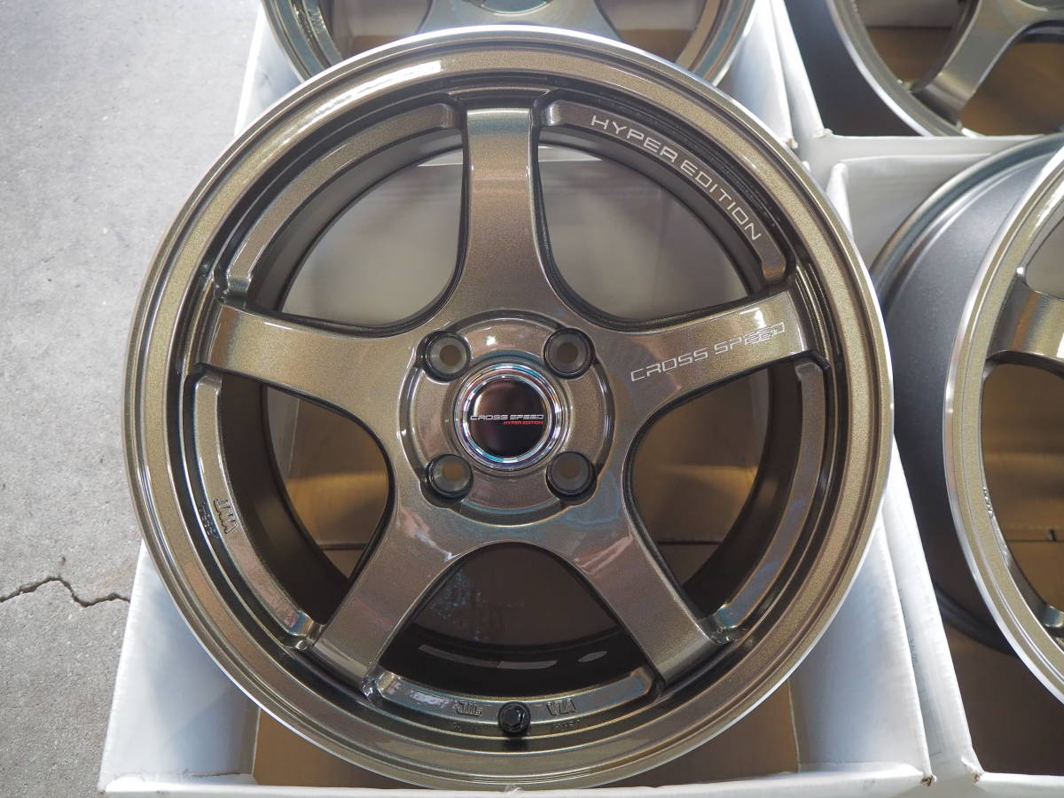 ☆軽量☆15inch 7J+28 4H100 新品 人気 逆ゾリ クロススピードCR5 