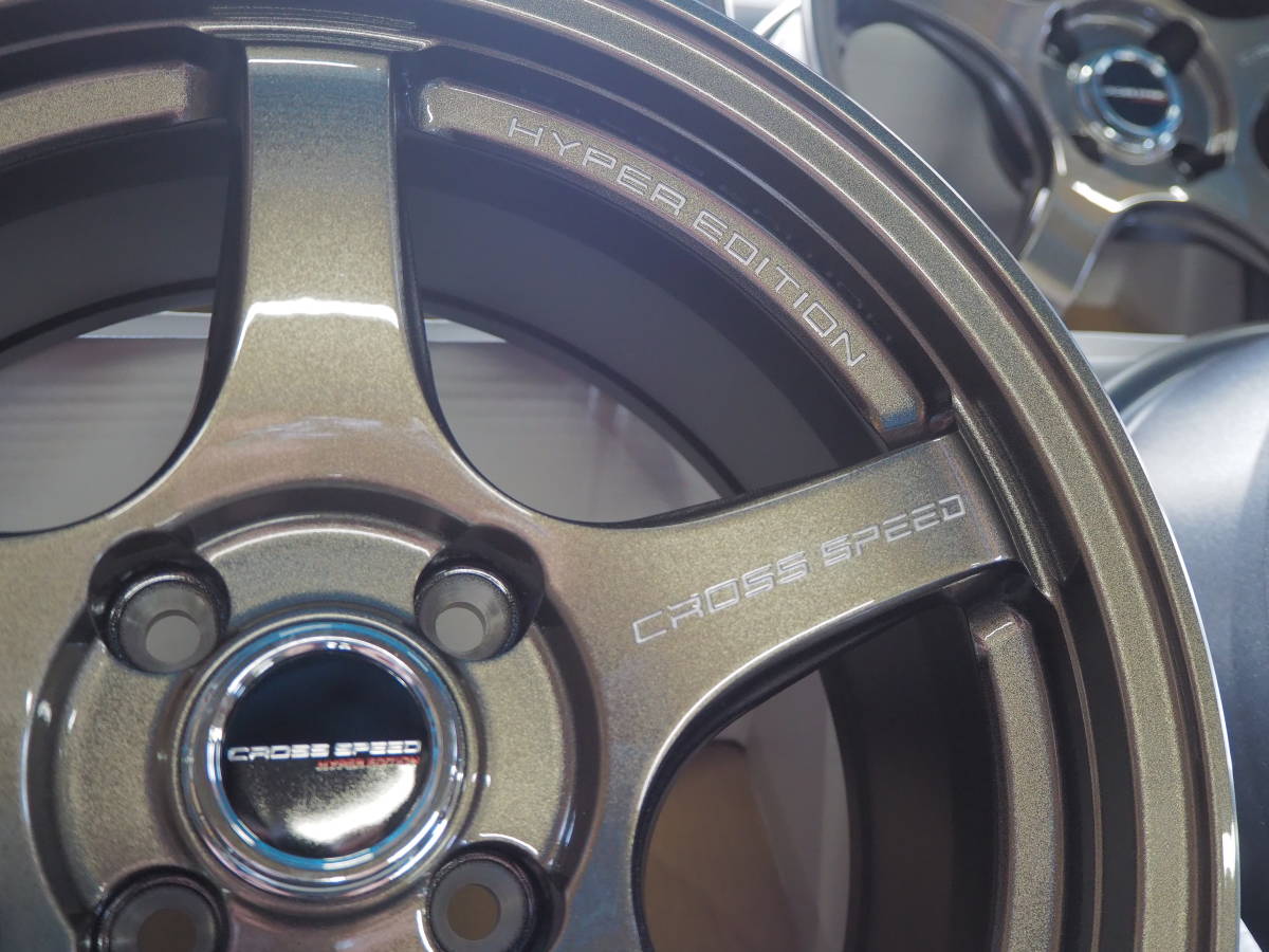 ☆軽量☆15inch 7J+28 4H100 新品 人気 逆ゾリ クロススピードCR5 
