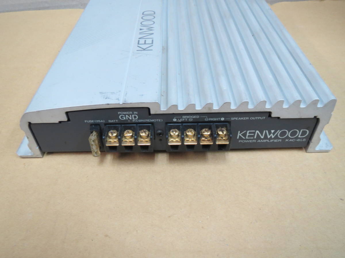 美品　KENWOOD KAC-626 2ch パワーアンプ 当時物 動作歴あり ケンウッド パワーアンプ KAC-626 動作品 （中古品F0510）(アンプ