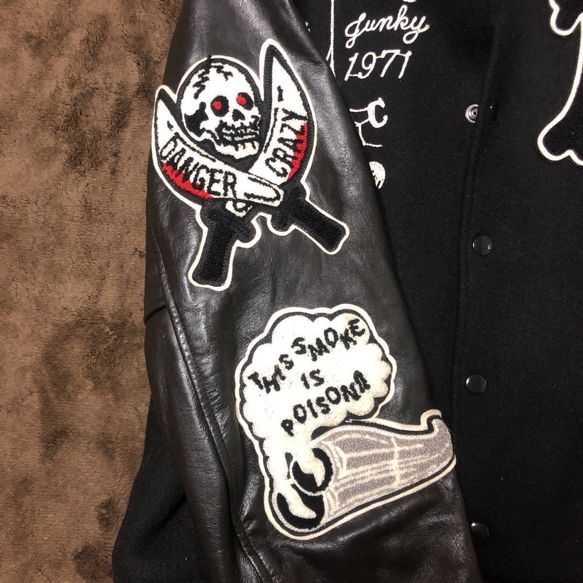 Whitesville BLACK BONES PHOENIX ホワイツビル 袖革フルデコ