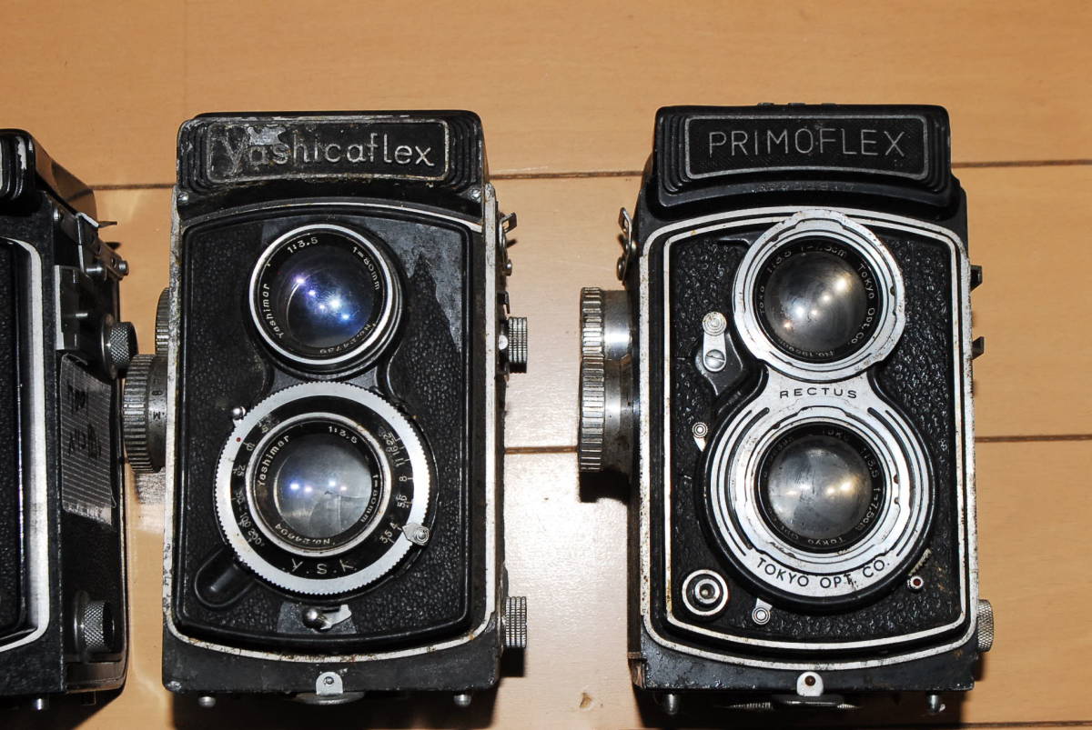 カメラ カメラ3台PRIMOFLEXとYASHICAFLEX、PENTAX Super