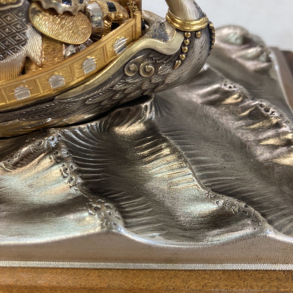銀製 STERLING960刻印 宝船 船重さ約139g 銀製 STERLING960刻印 宝船