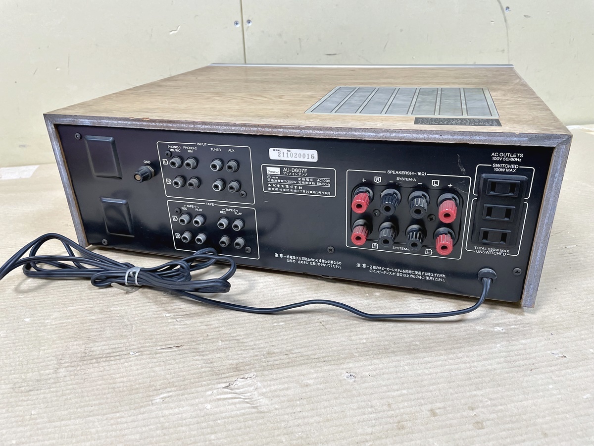 オ 18044H◎サンスイ Sansui【AU-D607F】プリメインアンプ ※ジャンク