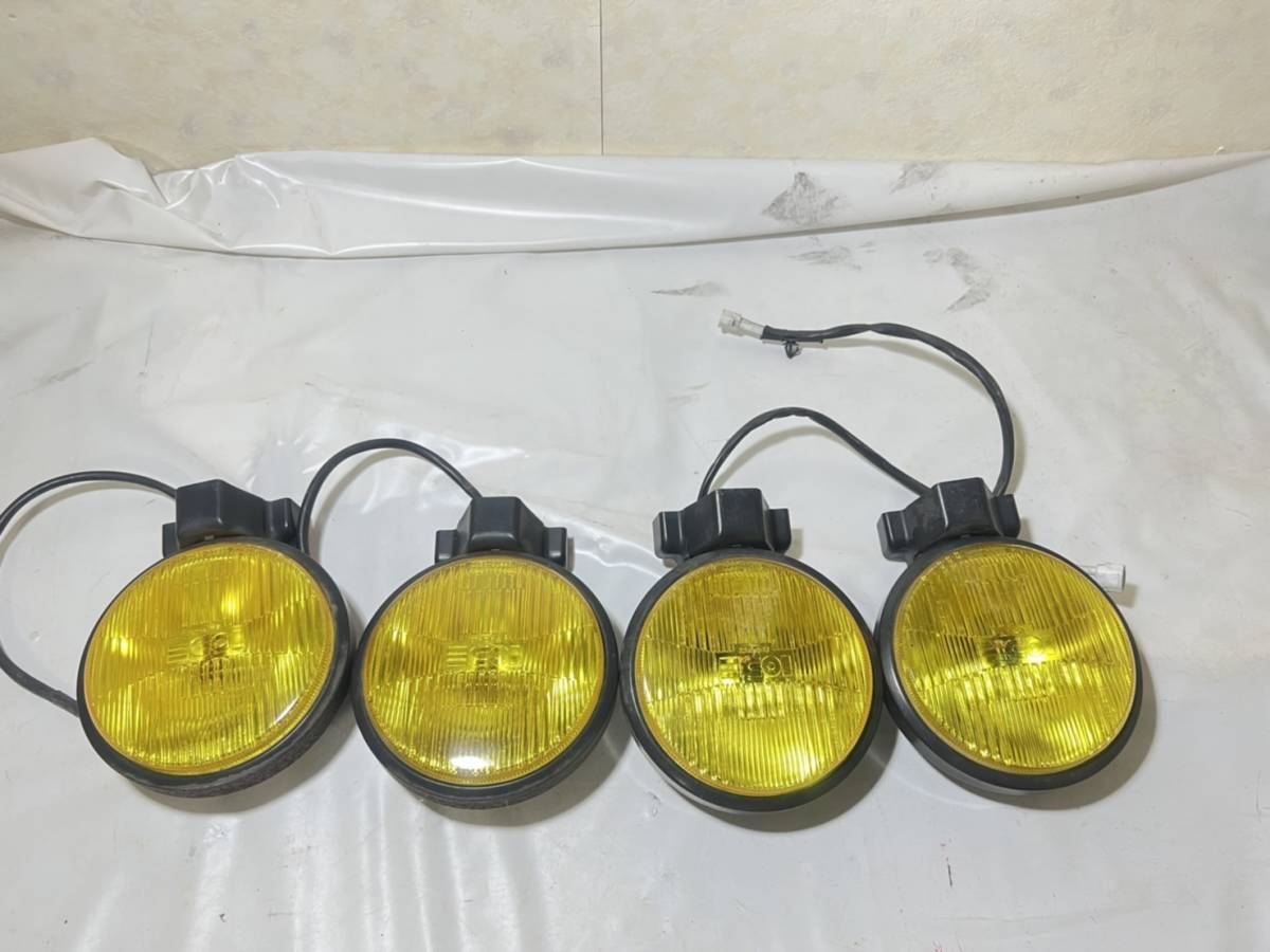 SUZUKI スズキ ジムニー JA11 純正フォグランプ 当時物 イエローレンズ